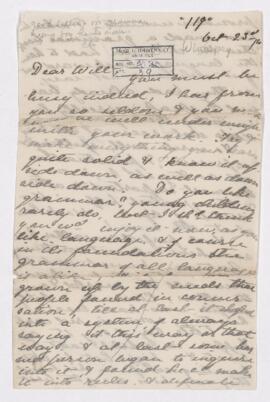 Letter, 23 October 1910