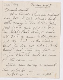 Letter, 1 June 1919