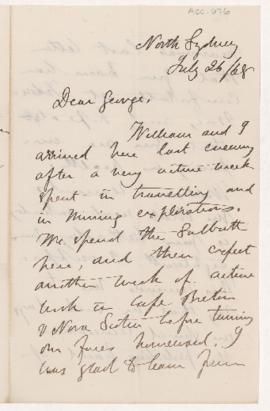 Letter, 26 July 1868