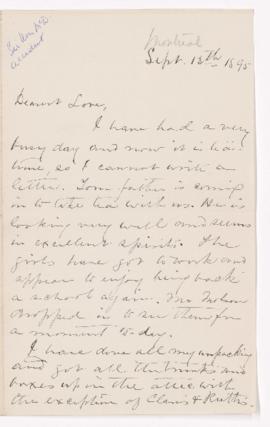 Letter, 13 September 1895