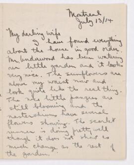 Letter, 13 July 1914