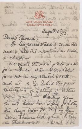 Letter, 16 August 1912