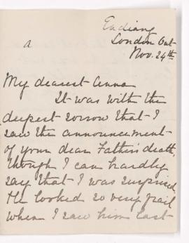 Letter, 24 November 1899