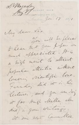 Letter, 17 January 1871