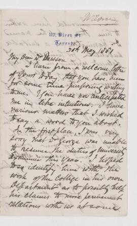 Letter, 30 May 1881