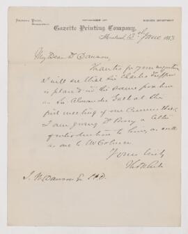 Letter, 13 June 1883