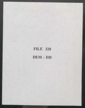 Correspondence - "DEM - DH"