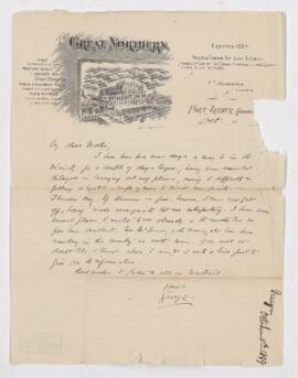 Letter, 11 October 1899