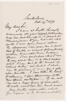 Letter, 14 October 1870