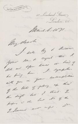 Letter, 6 March 1871.