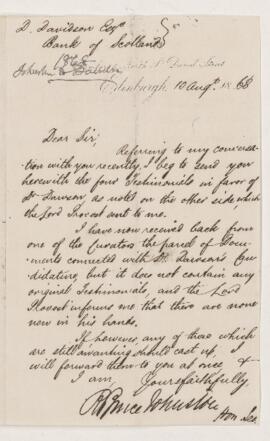 Letter, 10 August 1868