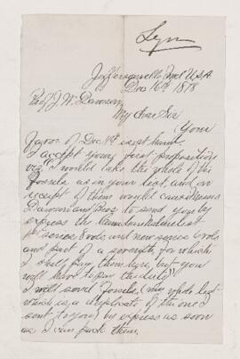 Letter, 16 December 1878