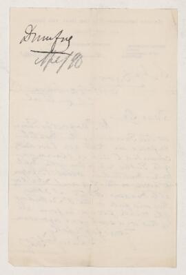 Letter, 7 April 1890