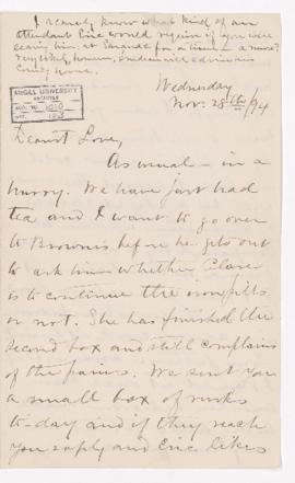 Letter, 28 November 1894