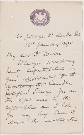 Letter, 18 January 1895