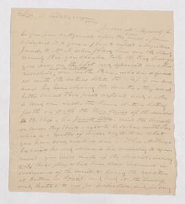 Copy of letter to Horatio Curzon