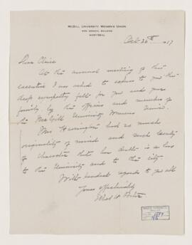 letter, 26 October 1917