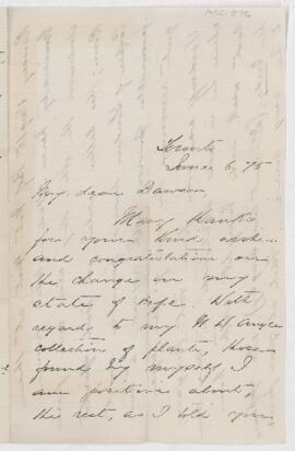 Letter, 6 June 1875