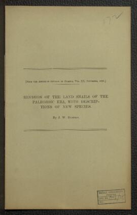 Revision of the Land Snails of the Paleozoic Era, with Descriptions of New Species