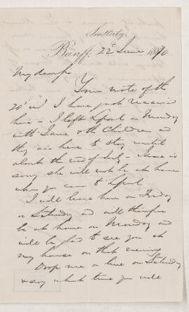 Letter, 22 June 1870