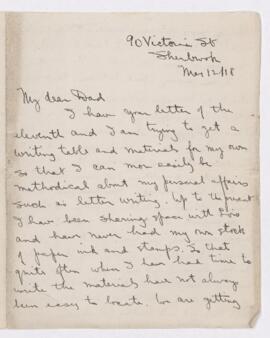 Letter, 12 May 1918