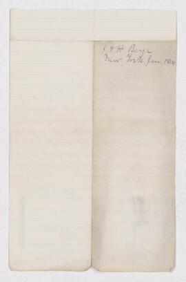 Letter from J. & H. Berge to B.J. Harrington, written from New York.