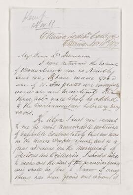 Letter, 18 November 1879