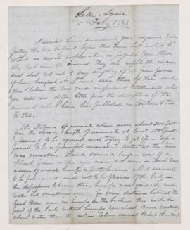 Letter, February 1846