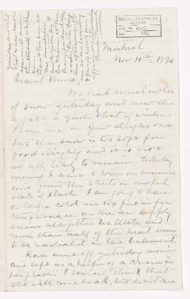 Letter, 11 November 1894