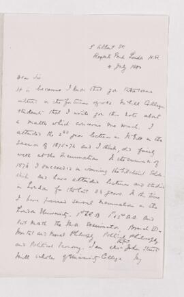 Letter, 4 July 1880