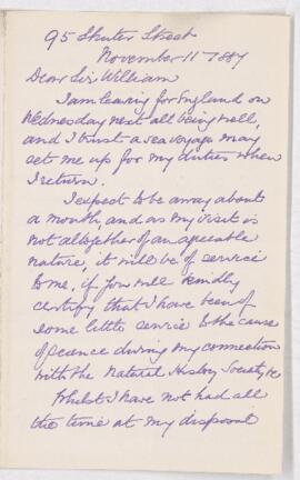 Letter, 11 November 1887