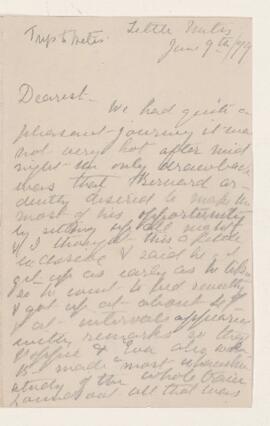 Letter, 9 June 1899