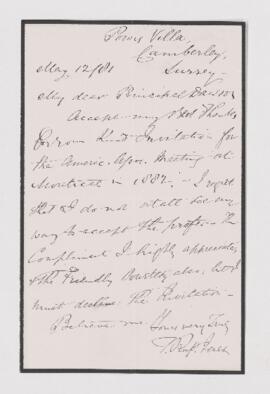 Letter, 12 May 1881