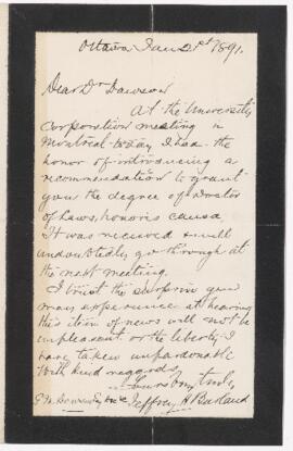 Letter, 21 January 1891