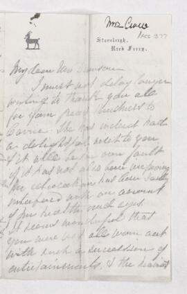 Letter, 27 September