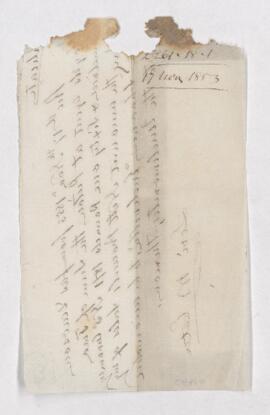 Receipt, 19 November 1853