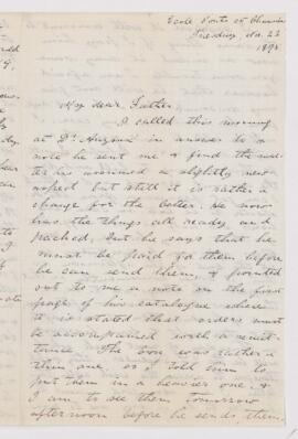 Letter, 23 November 1875