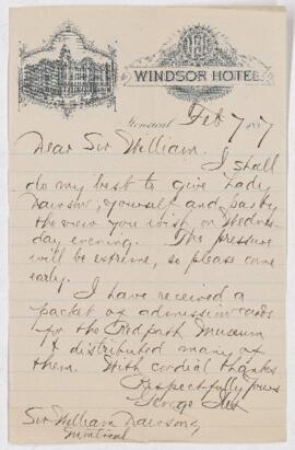 Letter, 7 February 1887