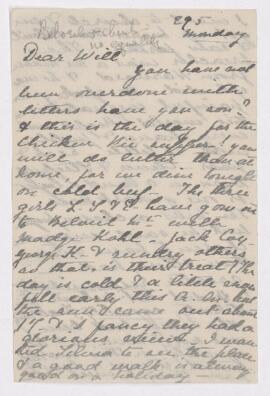 Letter, undated