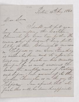 Letter, 14 August 1860