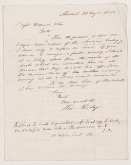 Letter, 21 August 1855