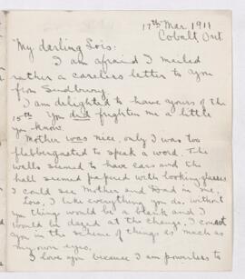 Letter, 17 March 1911