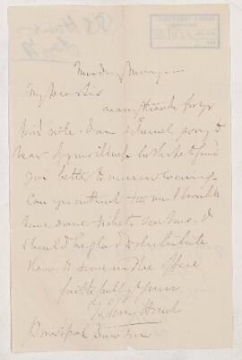 Letter, January 1870