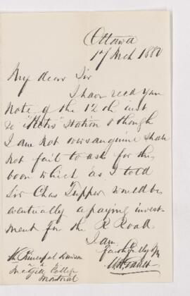 Letter, 17 March 1880