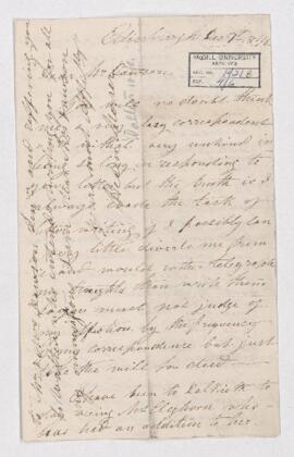 Letter, 1 December 1848