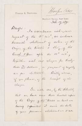 Letter, 17 February 1890