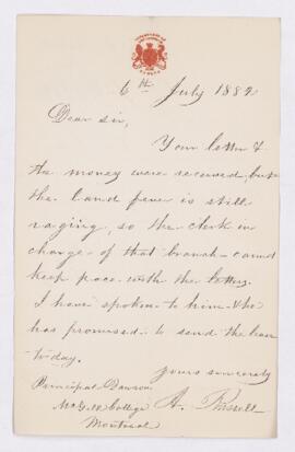 Letter, 6 July 1882