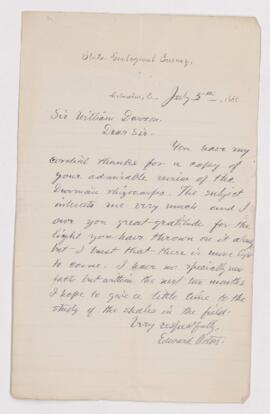 Letter, 5 July 1886