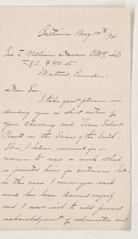 Letter, 14 May 1894