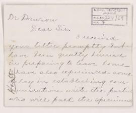 Letter from Mrs. C.F. Hartt